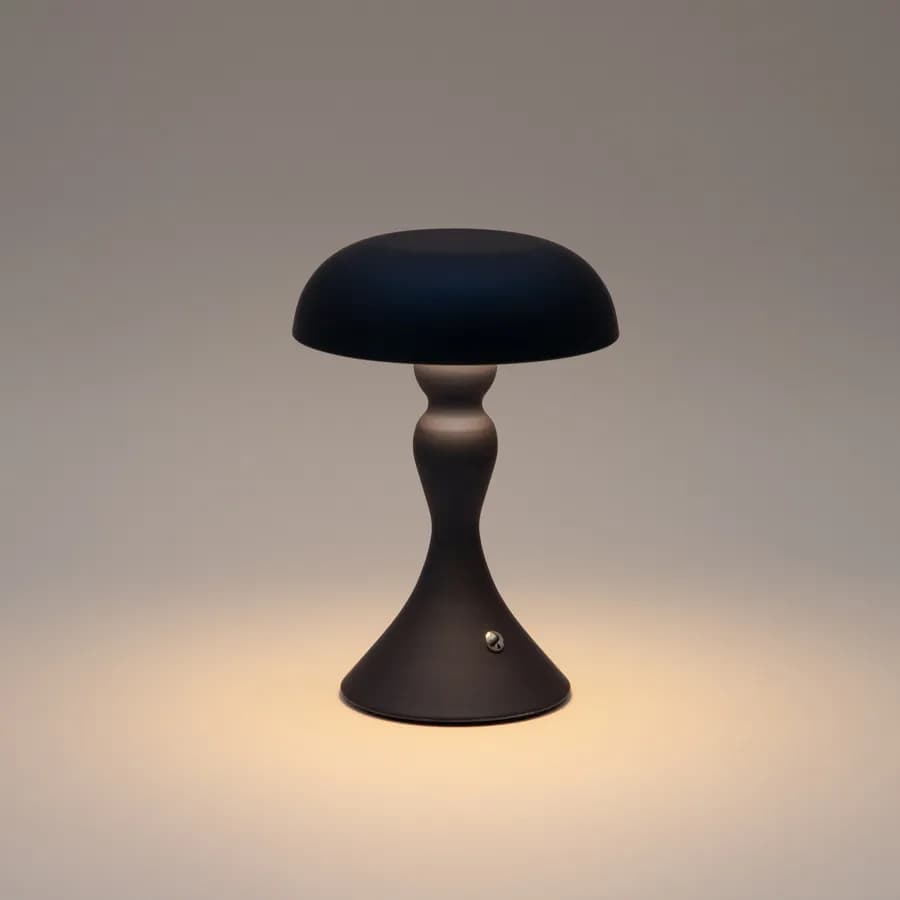 Lampada da tavolo touch 15x22 h cm in alluminio blu - Elide