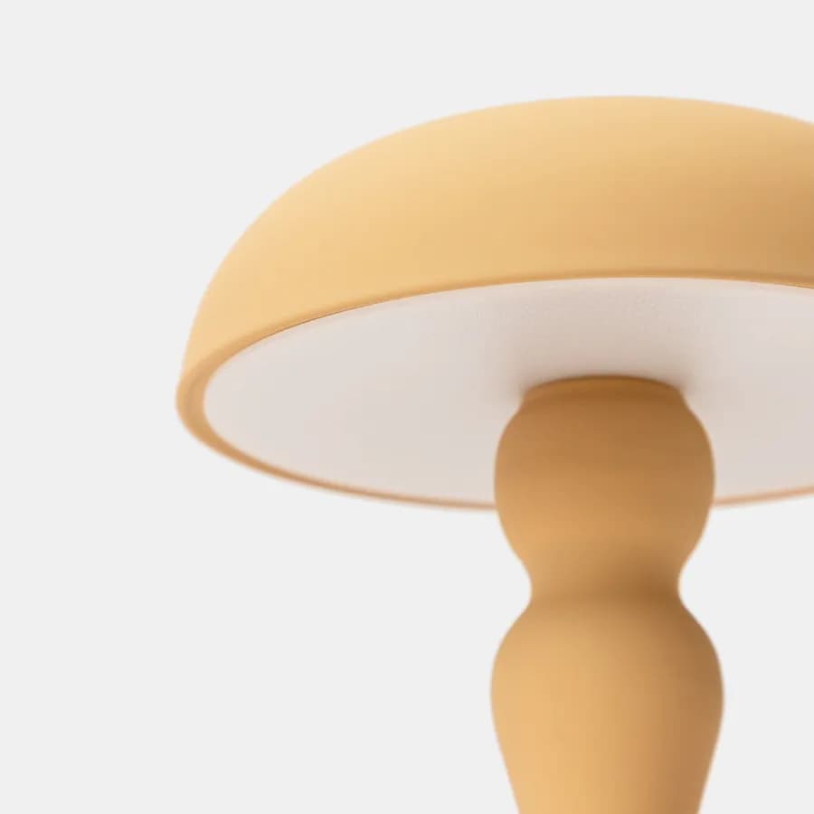 Lampada da tavolo touch 15x22 h cm in alluminio giallo - Elide