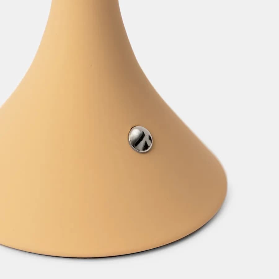 Lampada da tavolo touch 15x22 h cm in alluminio giallo - Elide
