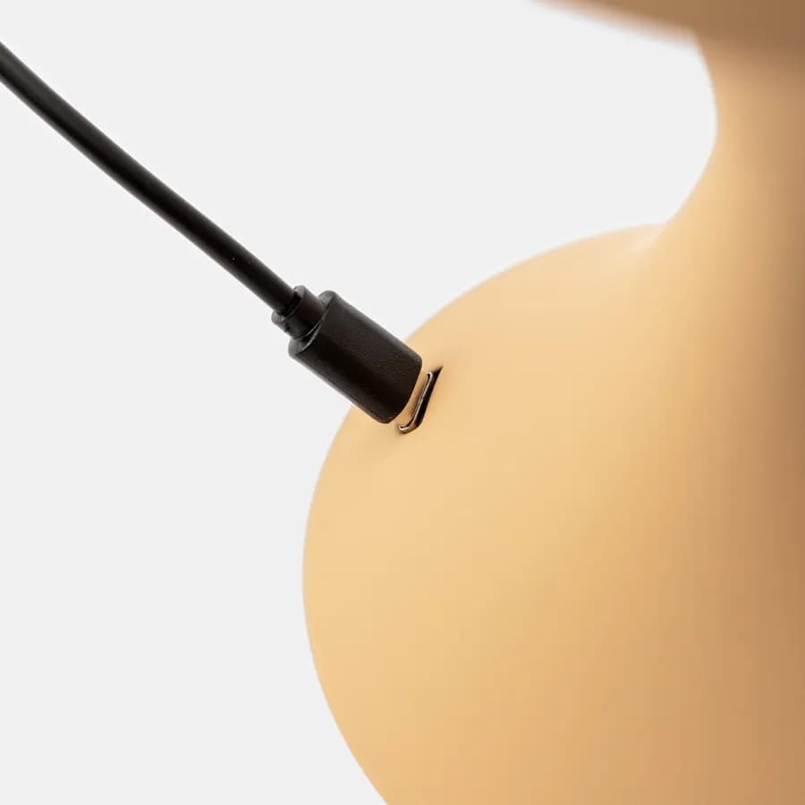 Lampada da tavolo touch 15x22 h cm in alluminio giallo - Elide