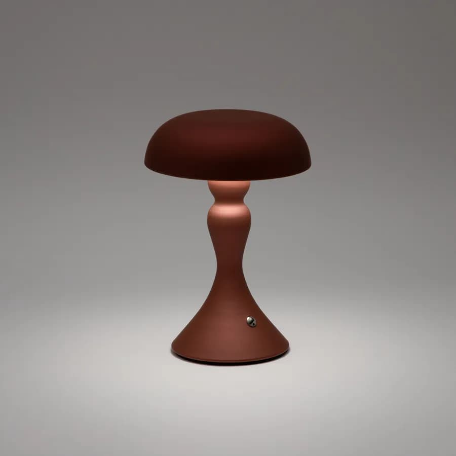 Lampada da tavolo touch 15x22 h cm in alluminio rame - Elide