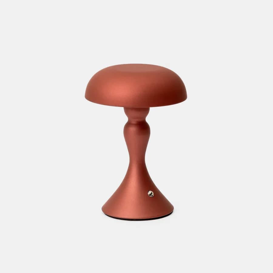 Lampada da tavolo touch 15x22 h cm in alluminio rame - Elide