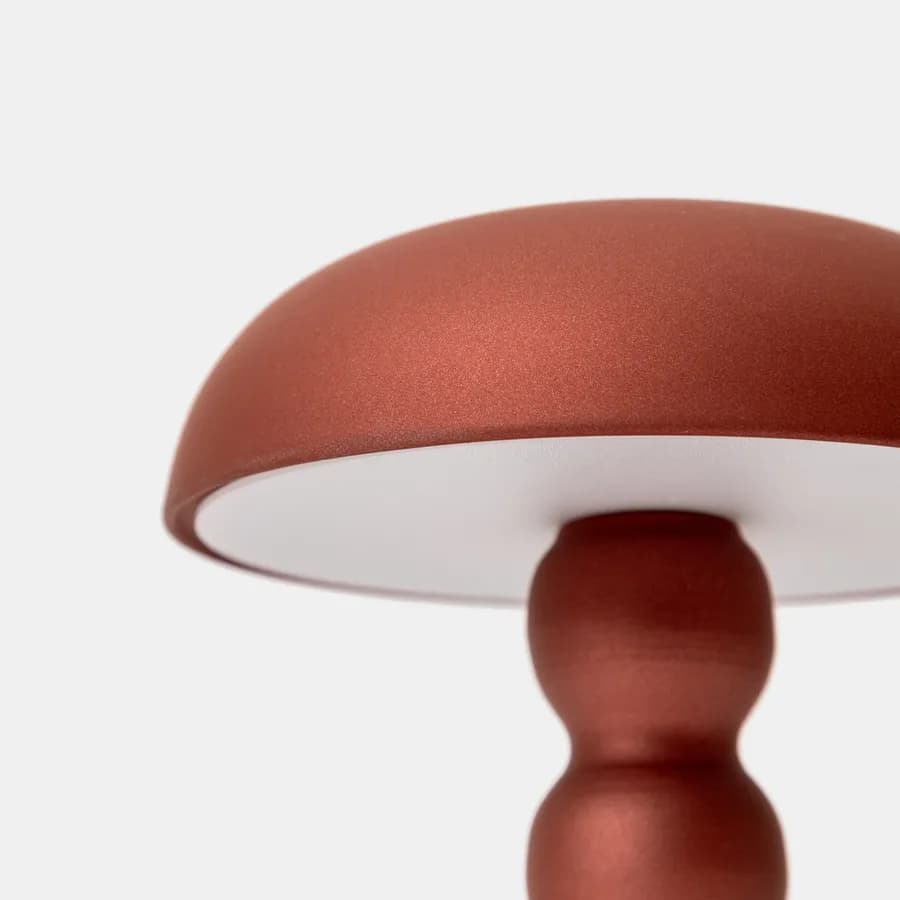 Lampada da tavolo touch 15x22 h cm in alluminio rame - Elide