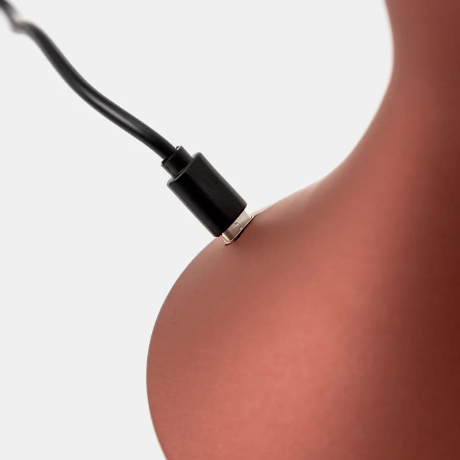 Lampada da tavolo touch 15x22 h cm in alluminio rame - Elide
