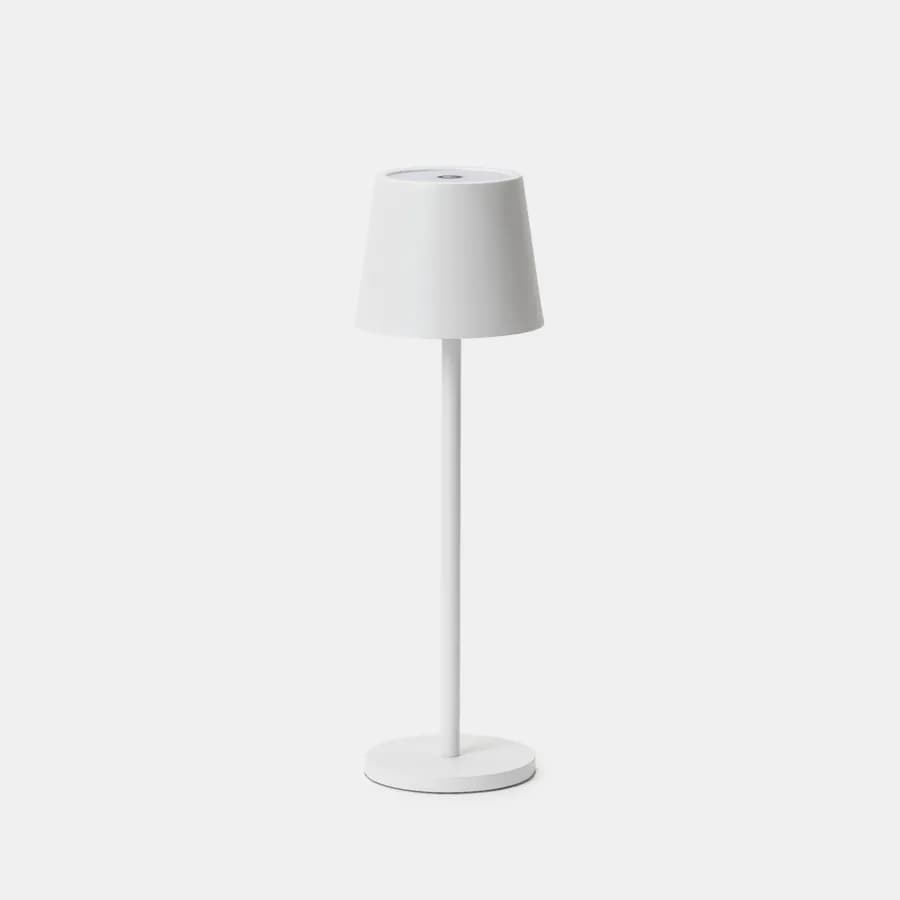 Lampada da tavolo touch 8x29 cm in alluminio bianco - Layra