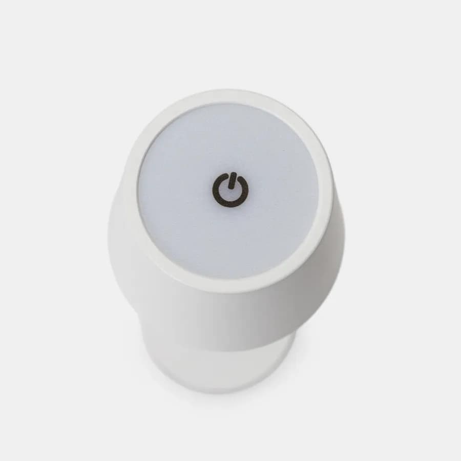 Lampada da tavolo touch 8x29 cm in alluminio bianco - Layra