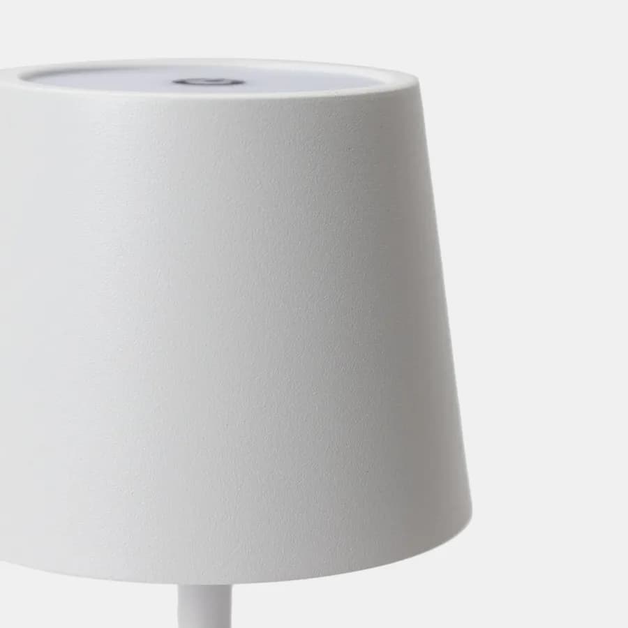 Lampada da tavolo touch 8x29 cm in alluminio bianco - Layra
