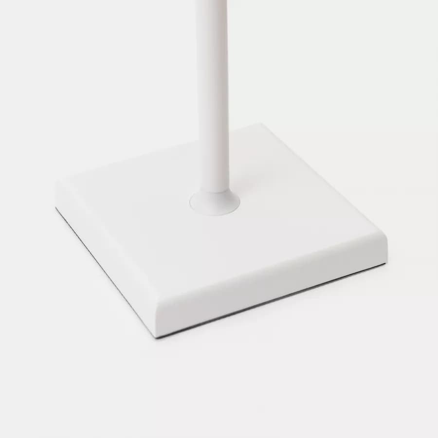 Lampada da tavolo touch a LED plissettata 14x40h cm in alluminio bianco - Isobel