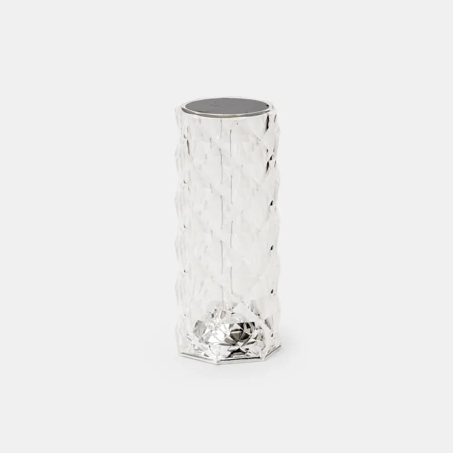 Lampada LED da tavolo 9x21,5 h cm con effetto cristallo - Larissa