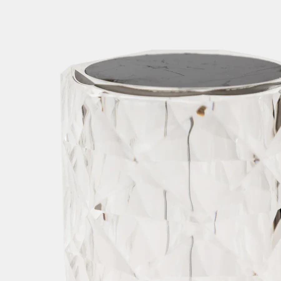 Lampada LED da tavolo 9x21,5 h cm con effetto cristallo - Larissa