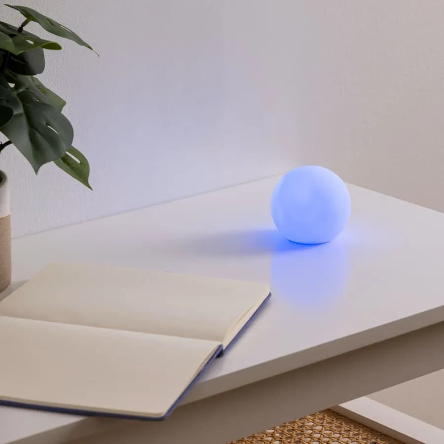 Lampada led da tavolo rotonda 8 cm con luce multicolore