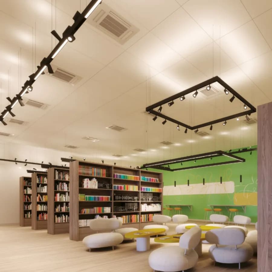 Lampada led luce naturale 60 cm in alluminio pressofuso nero opaco - Power