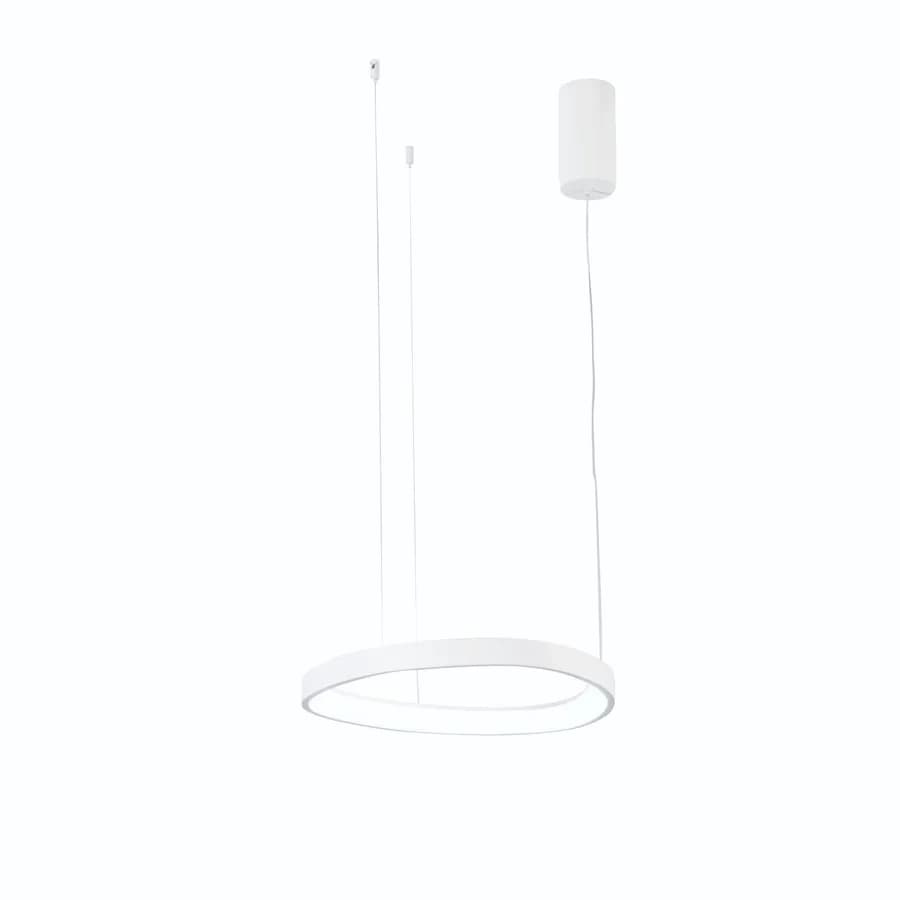Lampada sospesa 45x150 cm in alluminio bianco
