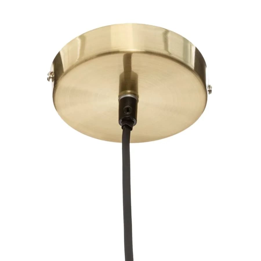 Lampada sospesa a sfera 20 cm in vetro bianco e oro - Failith