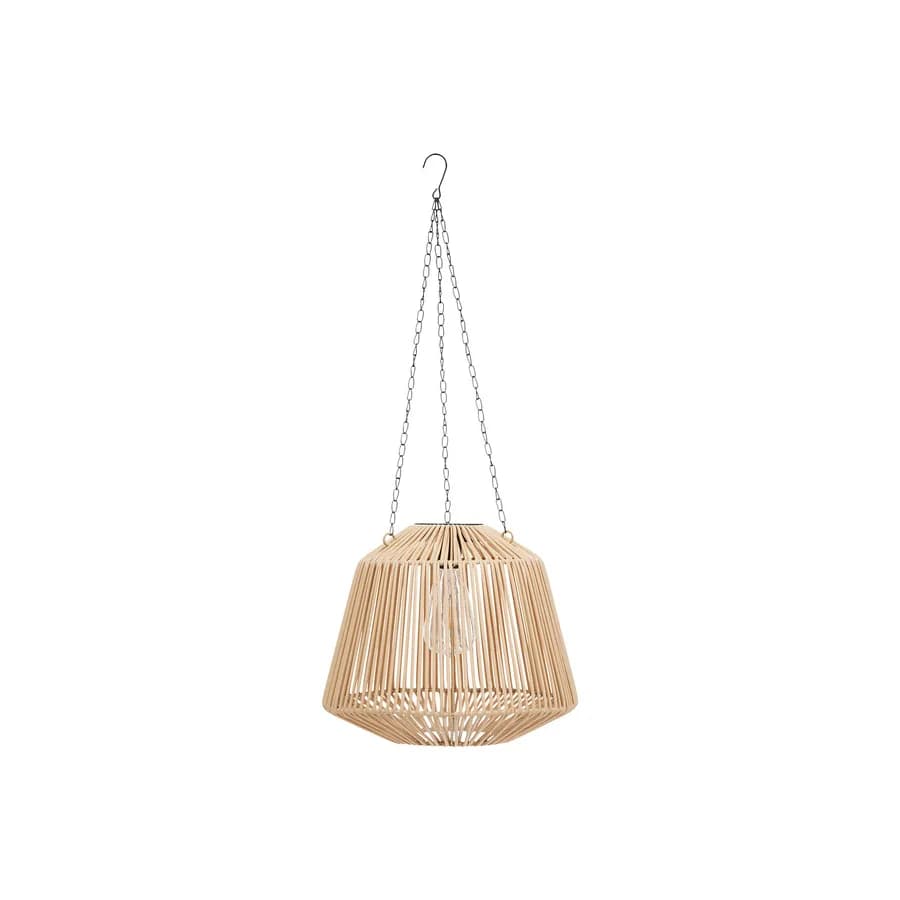 Lampada sospesa da esterno 28 cm a ricarica solare con led bianco caldo - Margot