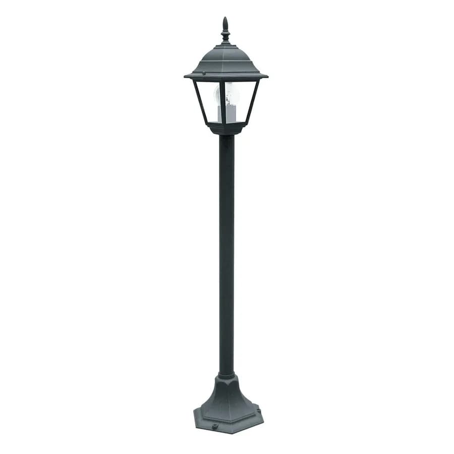 Lampione lanterna da esterno 21x104h cm in alluminio nero