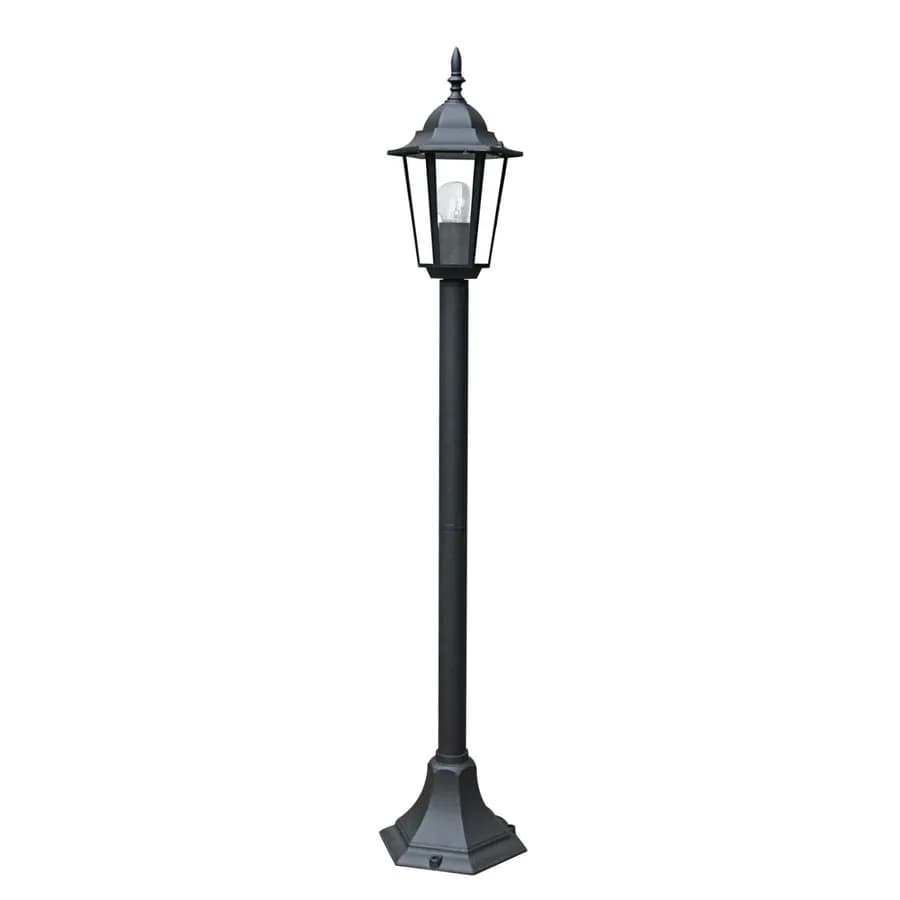 Lampione lanterna da esterno 21x105h cm in alluminio nero