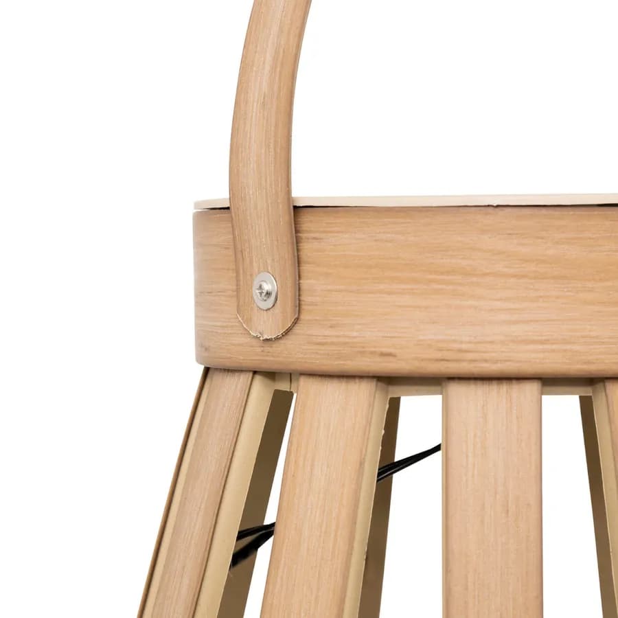 Lanterna da esterno 35 h cm a ricarica solare in polipropilene beige con candela - Maryne