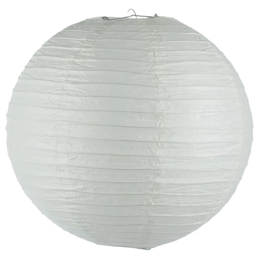 Lanterna sospesa giapponese rotonda 45 cm bianco