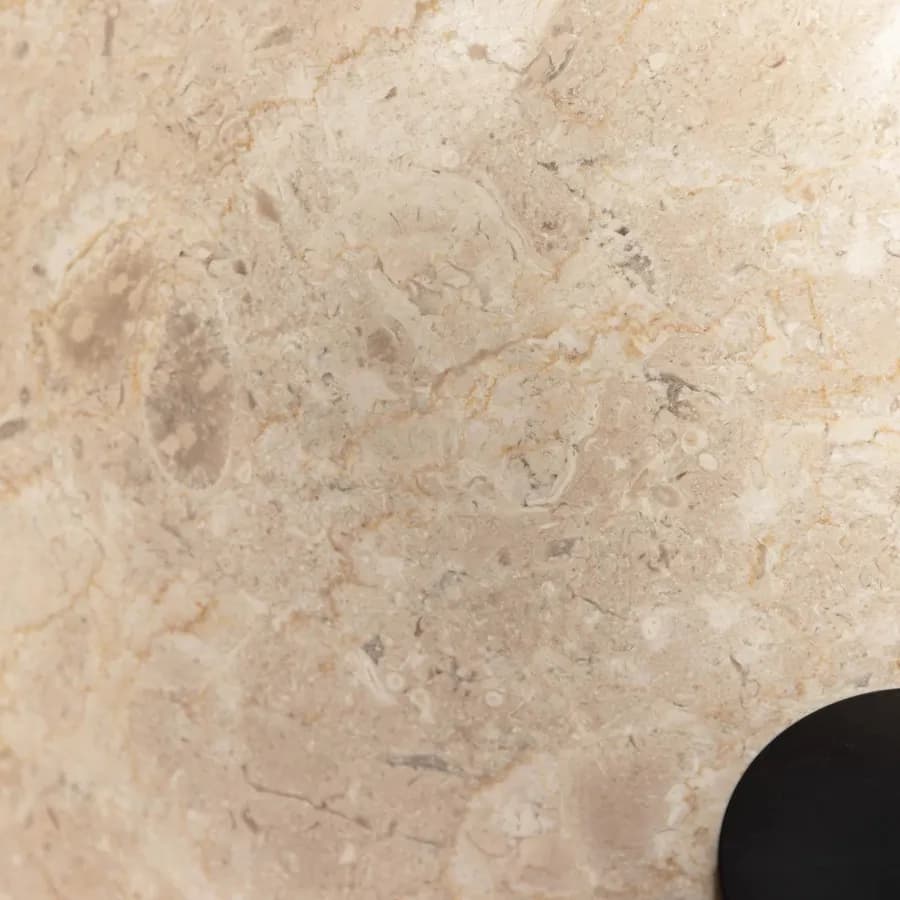 Lavabo da appoggio 40 cm marmo lucido crema - Artizan