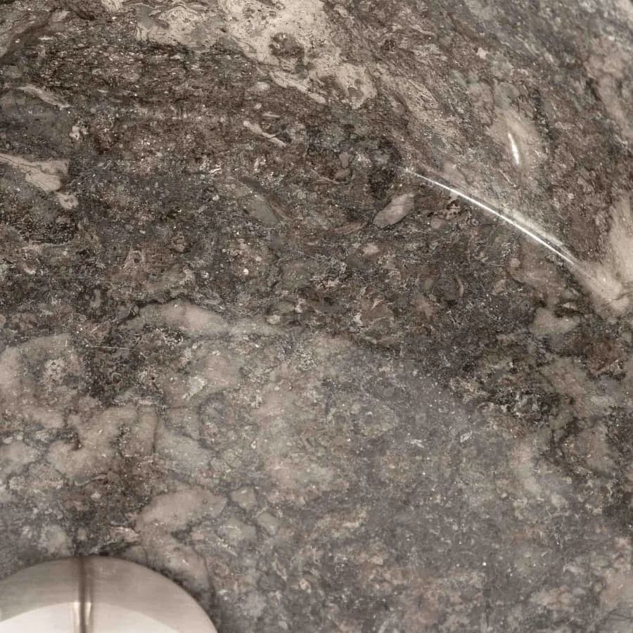 Lavabo da appoggio 40 cm in marmo grigio chiaro - Artizan