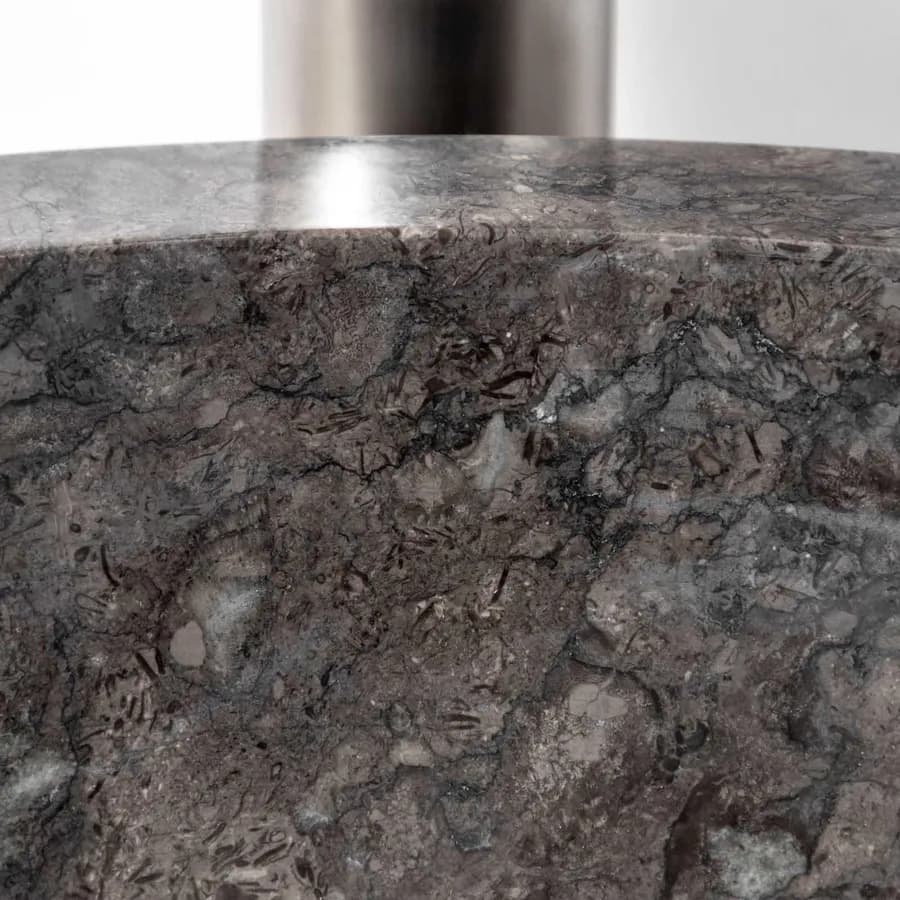 Lavabo da appoggio 40 cm in marmo semilucido nero - Artizan