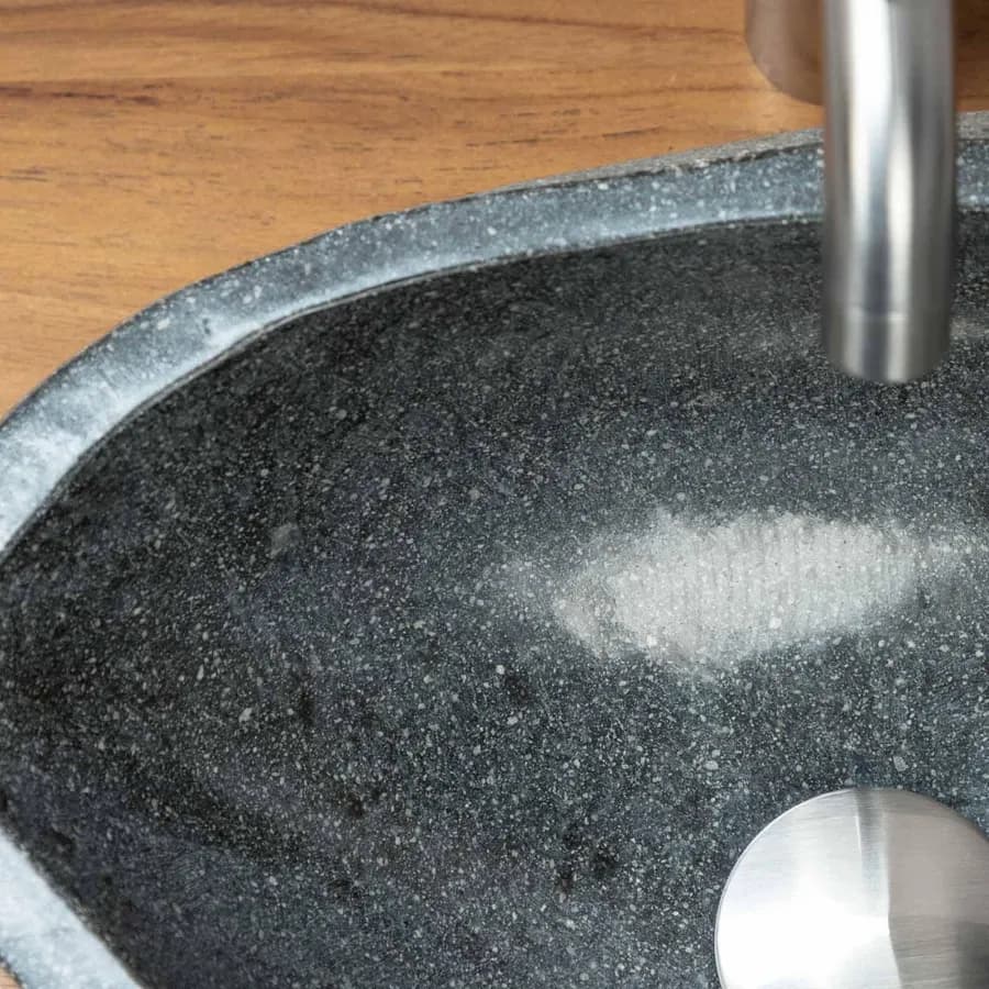 Lavabo da appoggio 35-45 cm in pietra naturale color naturale - Artizan
