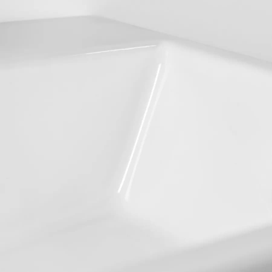 Lavabo d'appoggio 53x41 cm in ceramica bianco opaco - Cloe