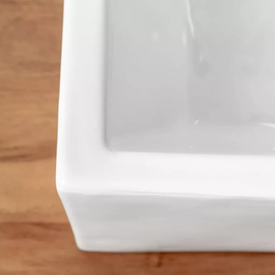 Lavabo d'appoggio 53x41 cm in ceramica bianco opaco - Cloe