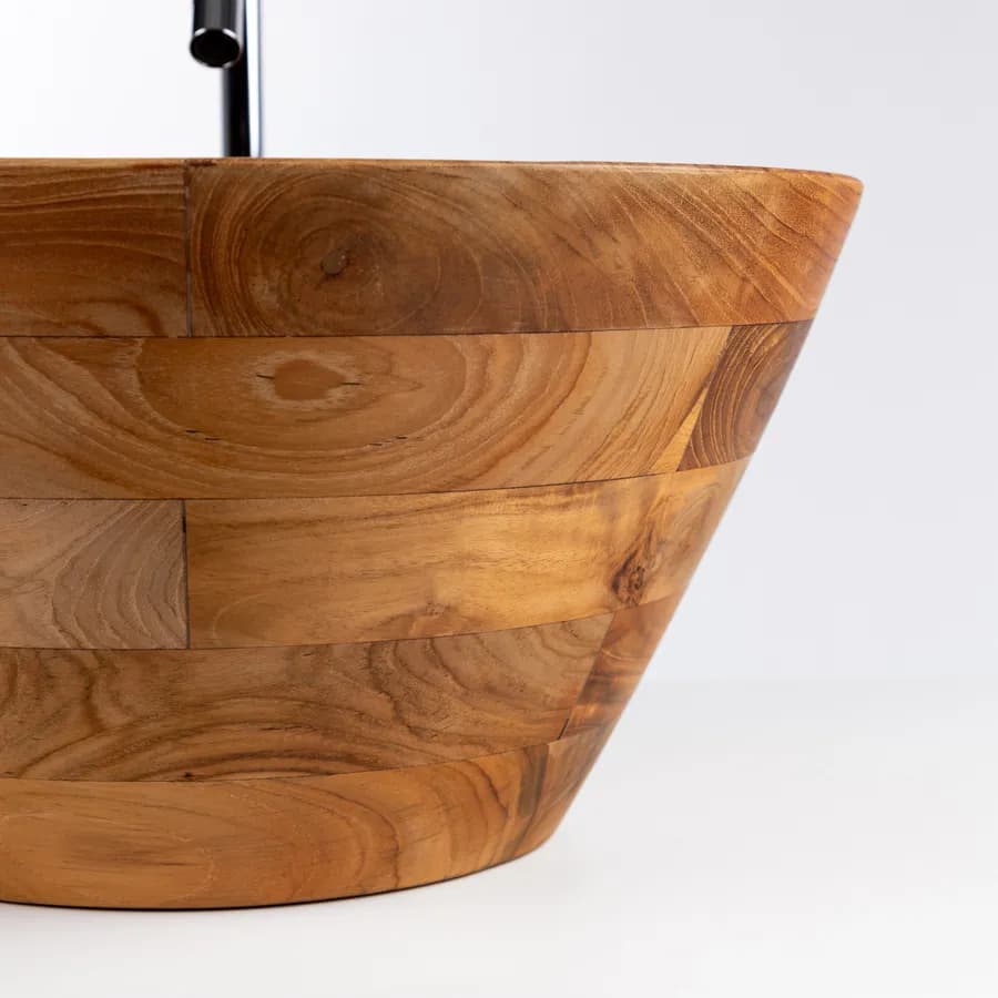 Lavabo d'appoggio in teak 40 x 20 cm - Dries