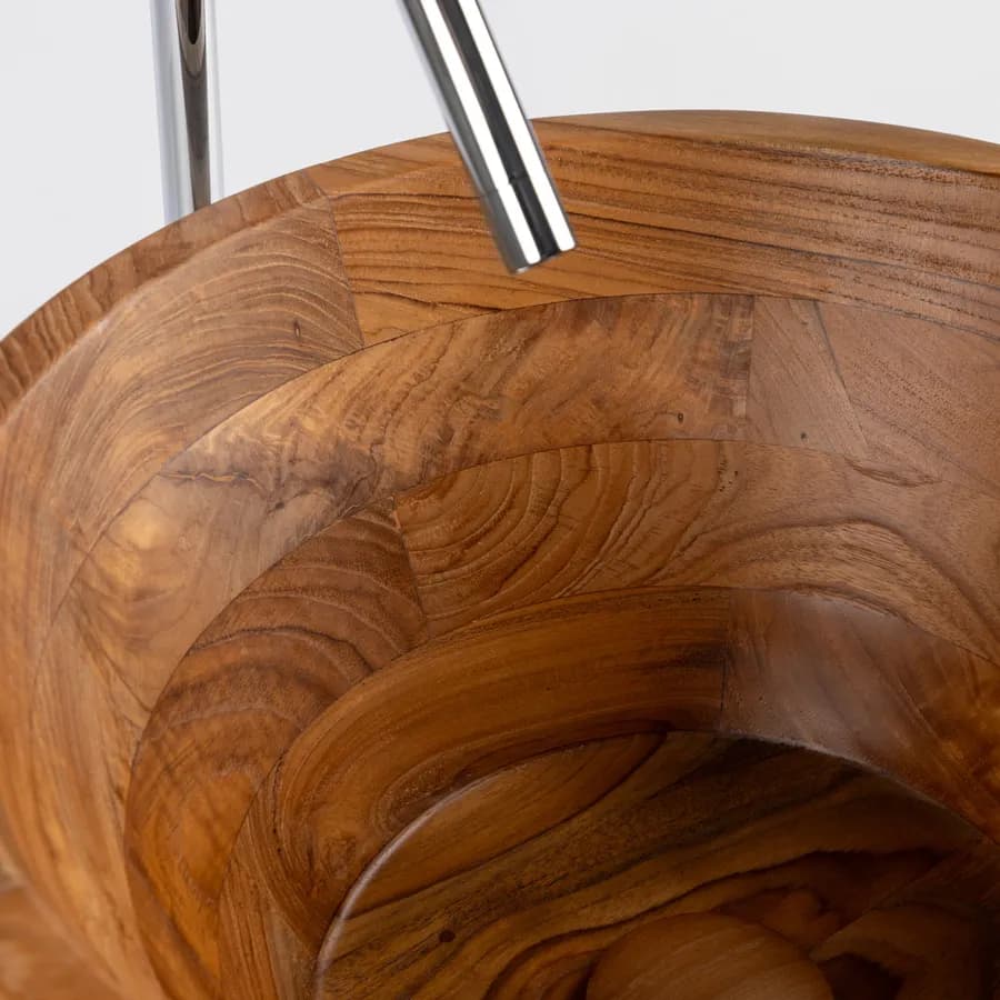 Lavabo d'appoggio in teak 40 x 20 cm - Dries
