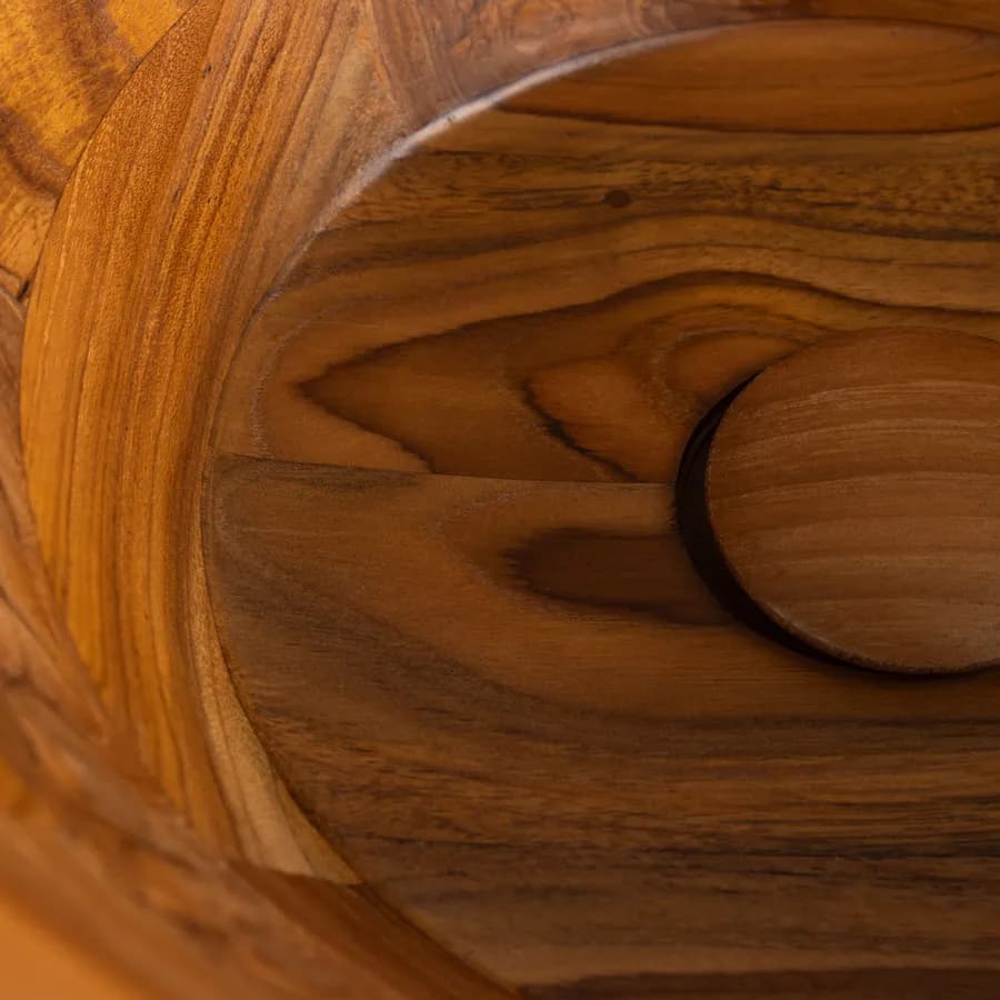 Lavabo d'appoggio in teak 40 x 20 cm - Dries