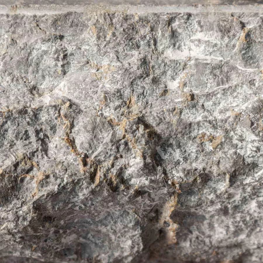 Lavabo da appoggio 50x40 cm in marmo bocciardato grigio chiaro - Artizan