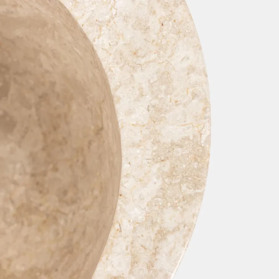 Lavabo freestanding monoforo 90h cm in marmo crema - Artizan