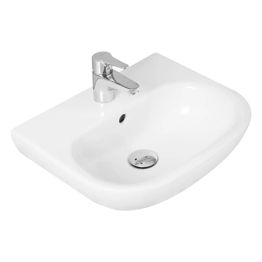 Lavabo monoforo in ceramica 55 x 45 x 18h cm salvaspazio - Ligor