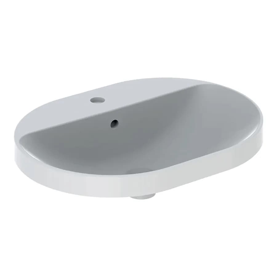 Lavabo semincasso 60x45 cm con foro miscelatore Serie Variform - Geberit