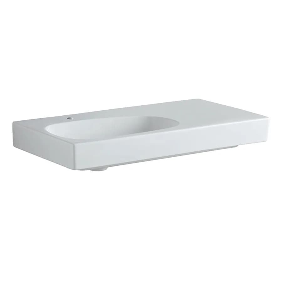 Lavabo sospeso o da appoggio 90 cm vasca sx bianco keratect Serie Citterio - Geberit