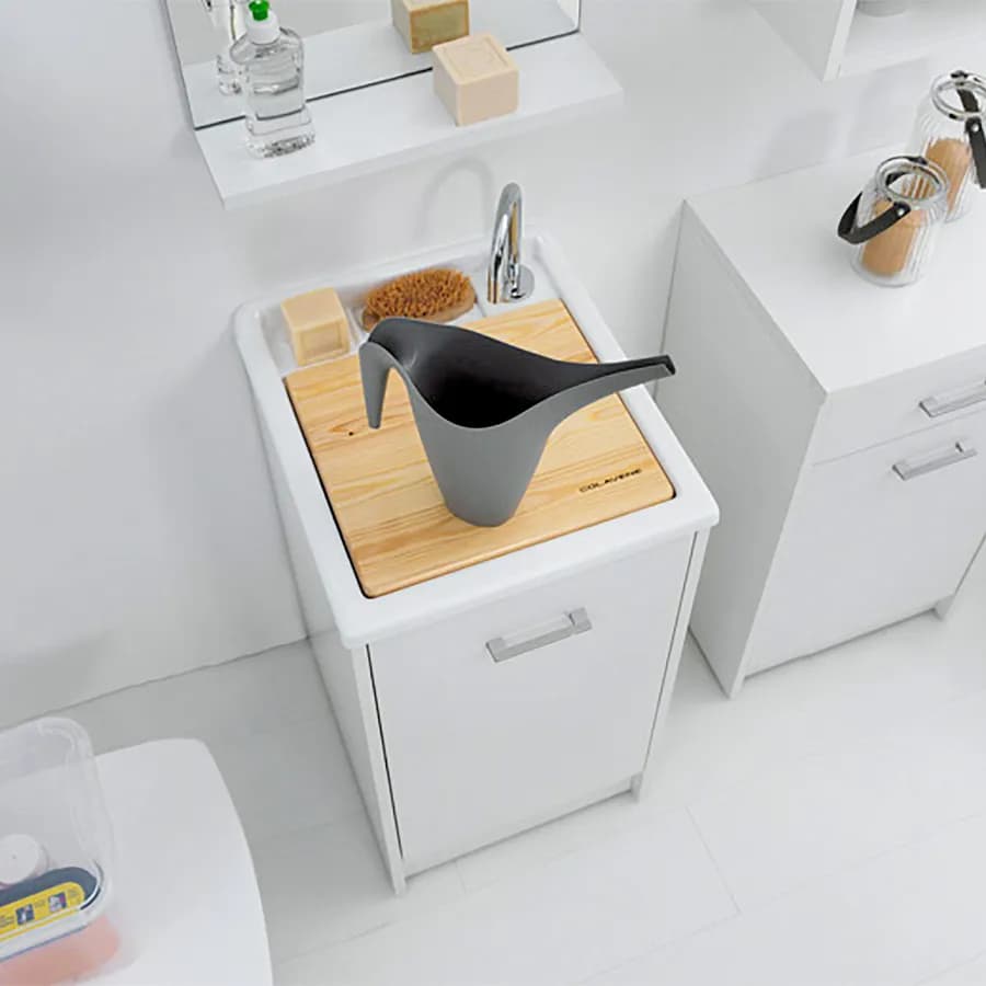 Lavapanni Domestica Colavene 45X50X86h cm con vasca e vano contenitore