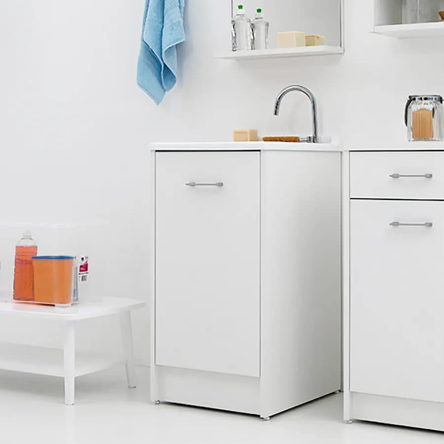 Lavapanni Domestica Colavene 45X50X86h cm con vasca e vano contenitore