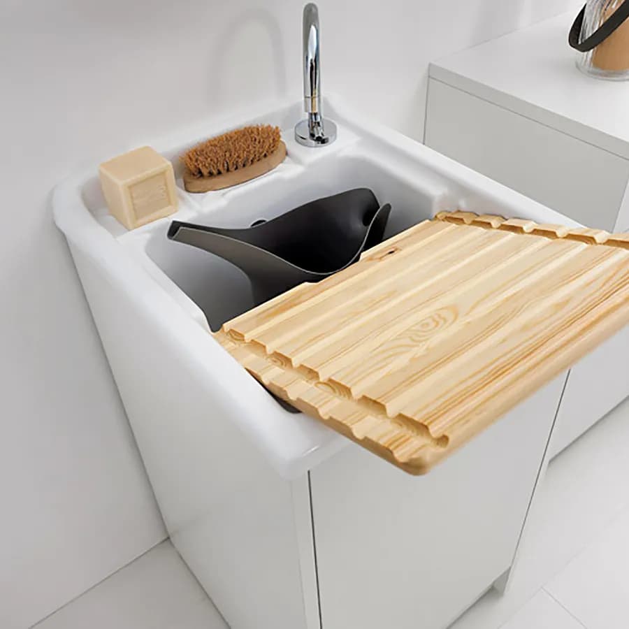 Lavapanni Domestica Colavene 45X50X86h cm con vasca e vano contenitore