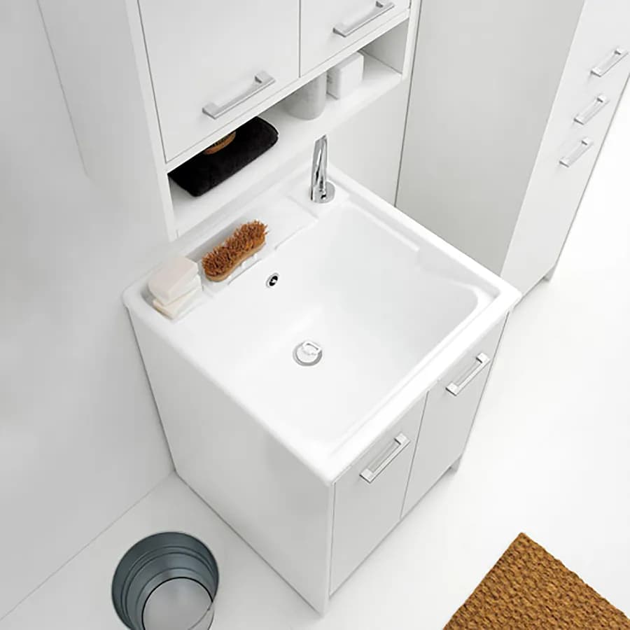 Mobile lavapanni Domestica di Colavene 60x50x86h con lavatoio integrato e ante