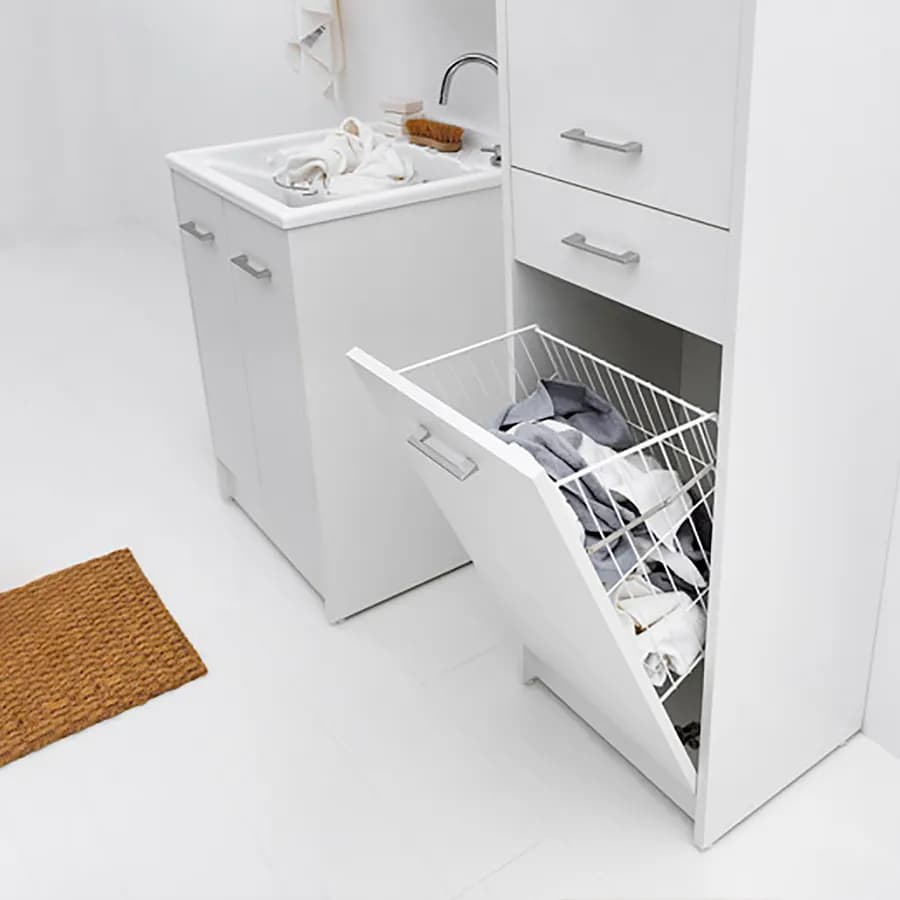 Mobile lavapanni Domestica di Colavene 60x50x86h con lavatoio integrato e ante