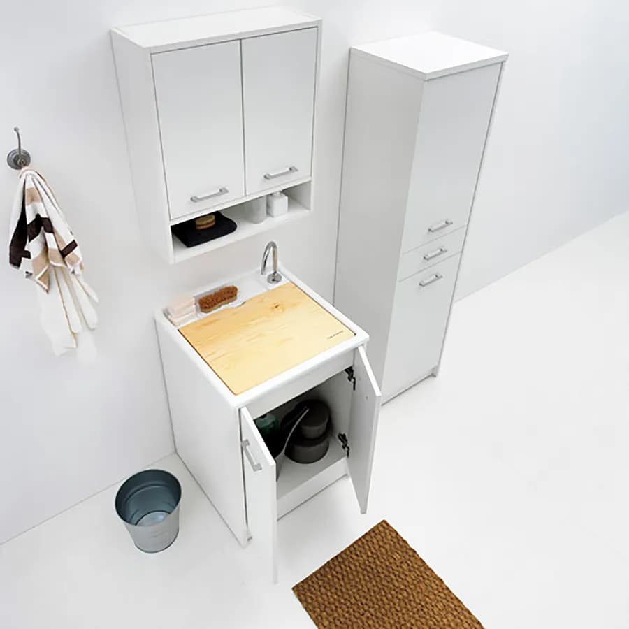 Mobile lavapanni Domestica di Colavene 60x50x86h con lavatoio integrato e ante