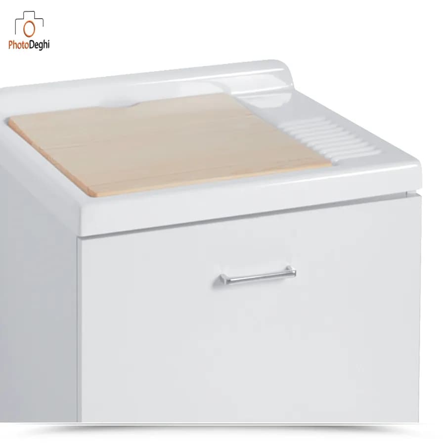 Lavatoio Colavene Active Wash Statico 65x55x89 Colavene bianco con cesto portabiancheria
