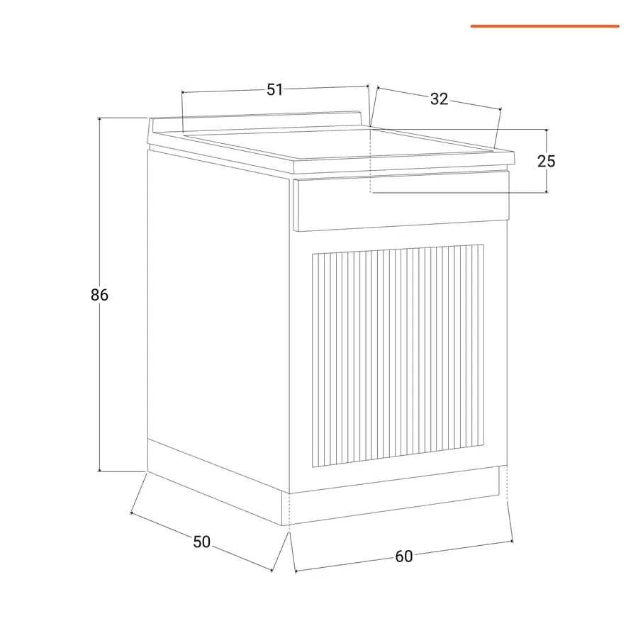Lavatoio da esterno 60x50x87h cm con serranda vasca e asse lavapanni