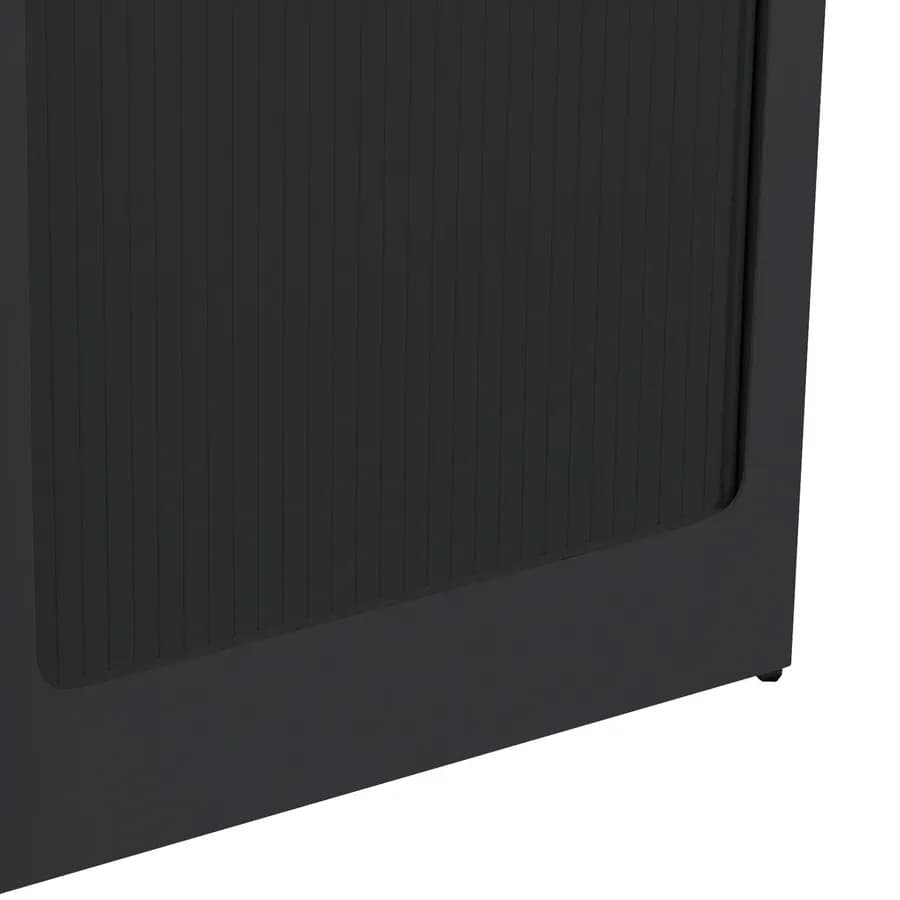 Lavatoio nero Lavacril di Colavene 60x50 cm con serrandina e tavola in legno inclusa