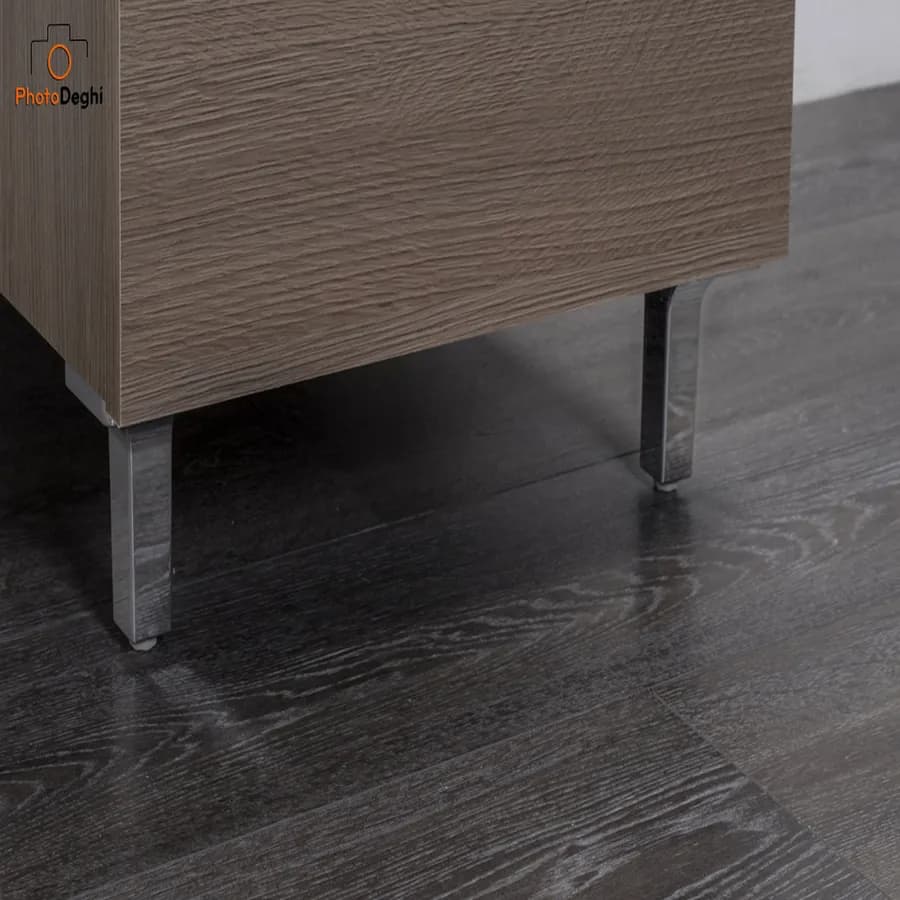 Lavatoio per interno 45x50 finitura rovere tabacco con asse lavapanni