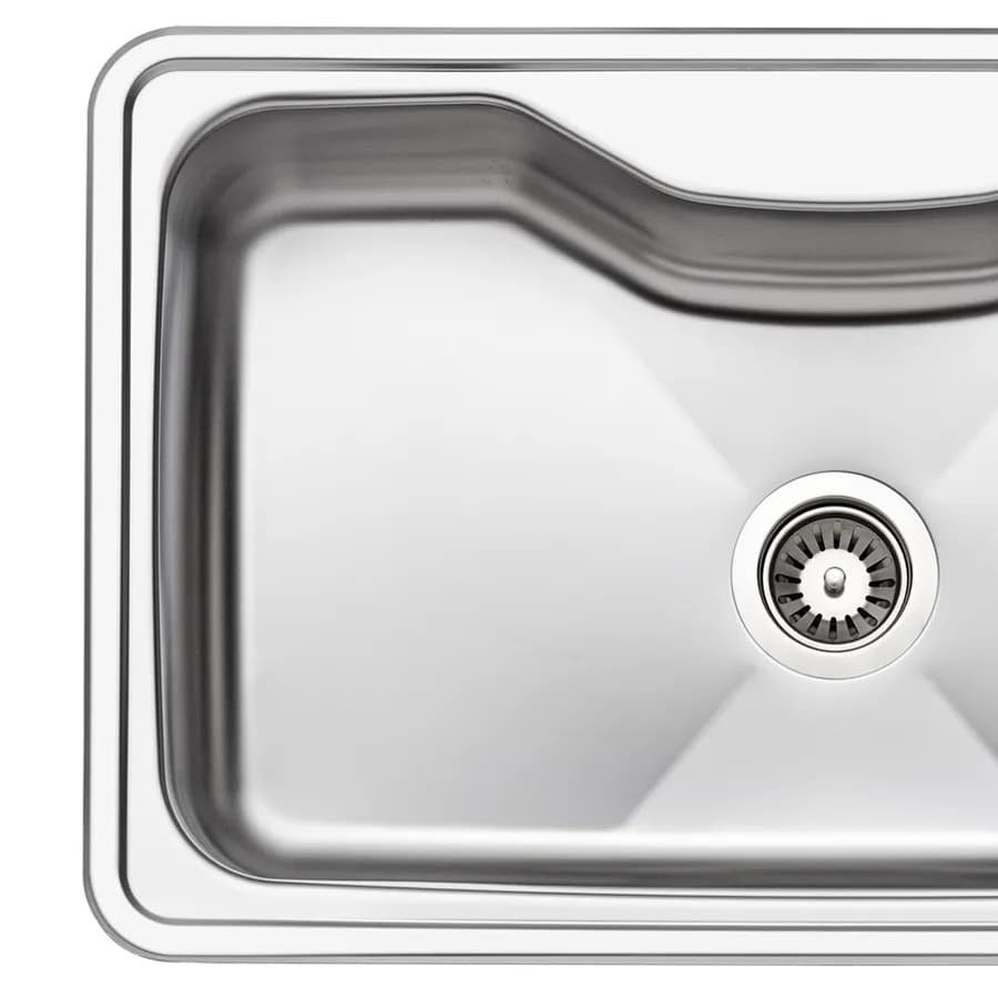 Lavello Apell Criteria acciaio spazzolato incasso flat 80 x 50 cm