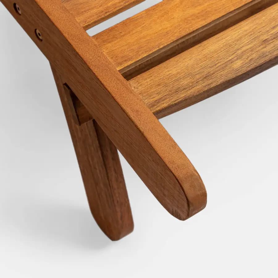 Lettino prendisole con schienale regolabile in legno di acacia - Paja