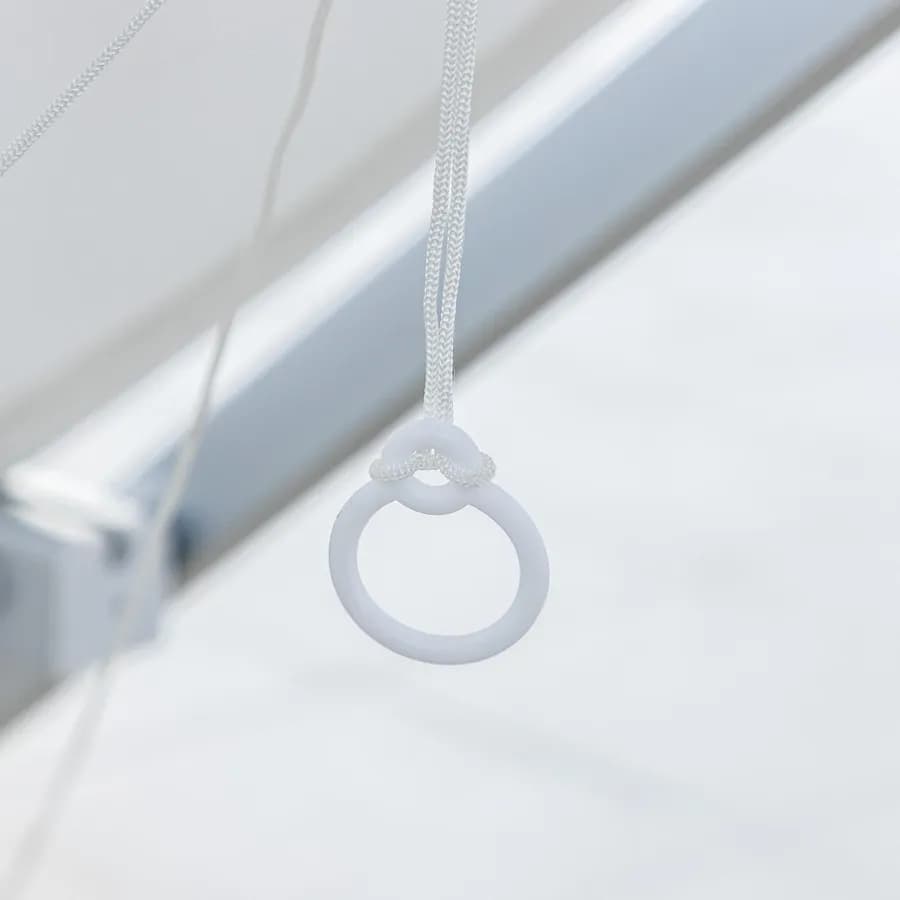 Lettino prendisole reclinabile in alluminio bianco con tettuccio - Aloha